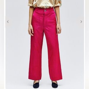 Horses Atelier magenta high waisted trouser